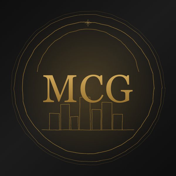Gold monogram medallion standing in for a team member portrait